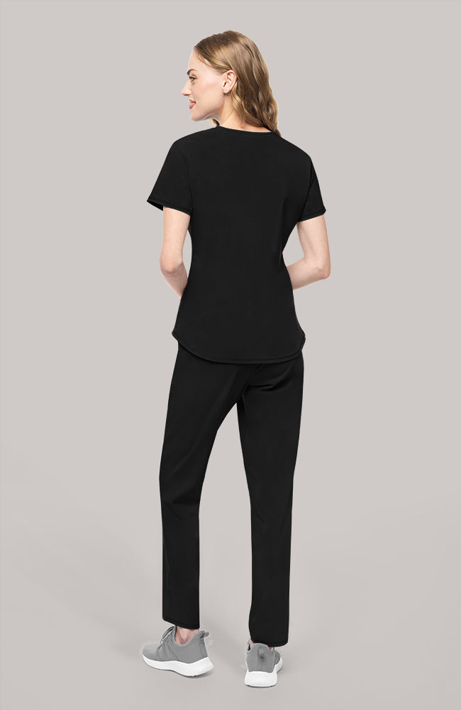 LUXE SLIM FIT BLACK PIJAMA