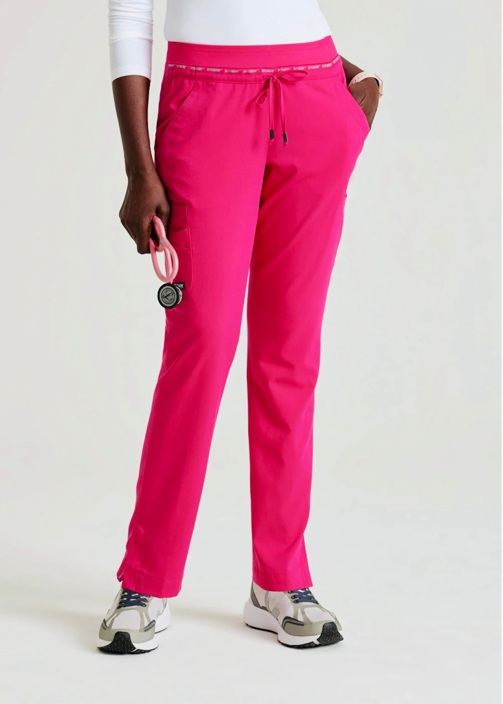 Grey’s Anatomy Spandex Stretch Straight Set Pink Vibrance