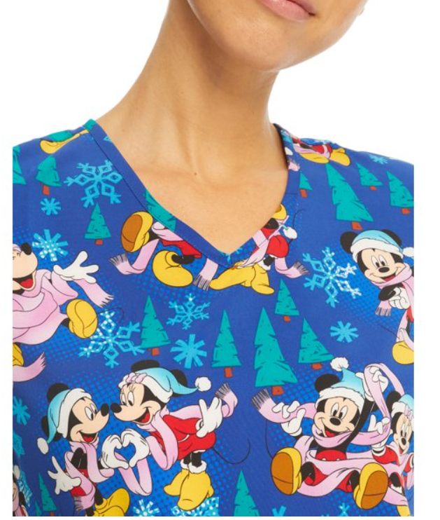 Filipina Scrubstar Disney Mickey and Minnie "Winter Cheer"