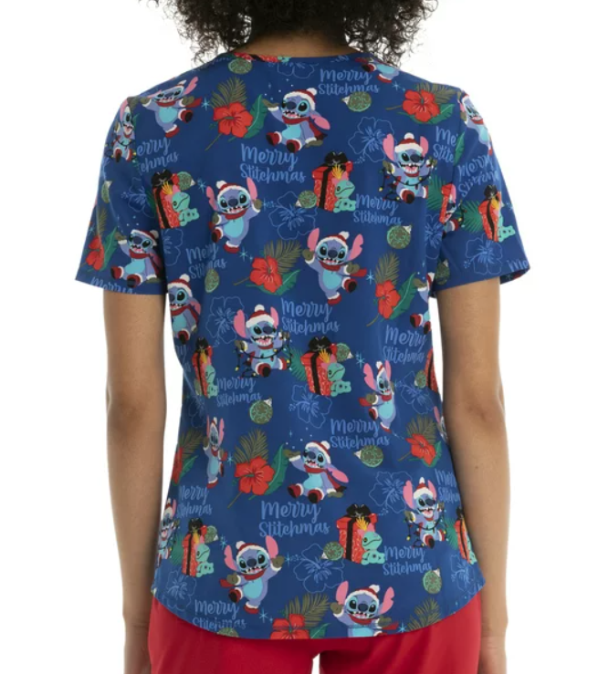 Filipina Scrubstar Women Disney Stitch "Merry Stitchmas"