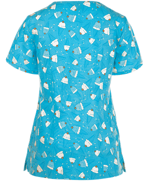 Top Cherokee Tooniforms Peanuts Chill Charlie Brown Con Cuello En V Estampado