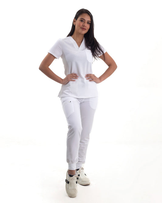 ENERGY JOGGER SCRUB MAKAVI WHITE